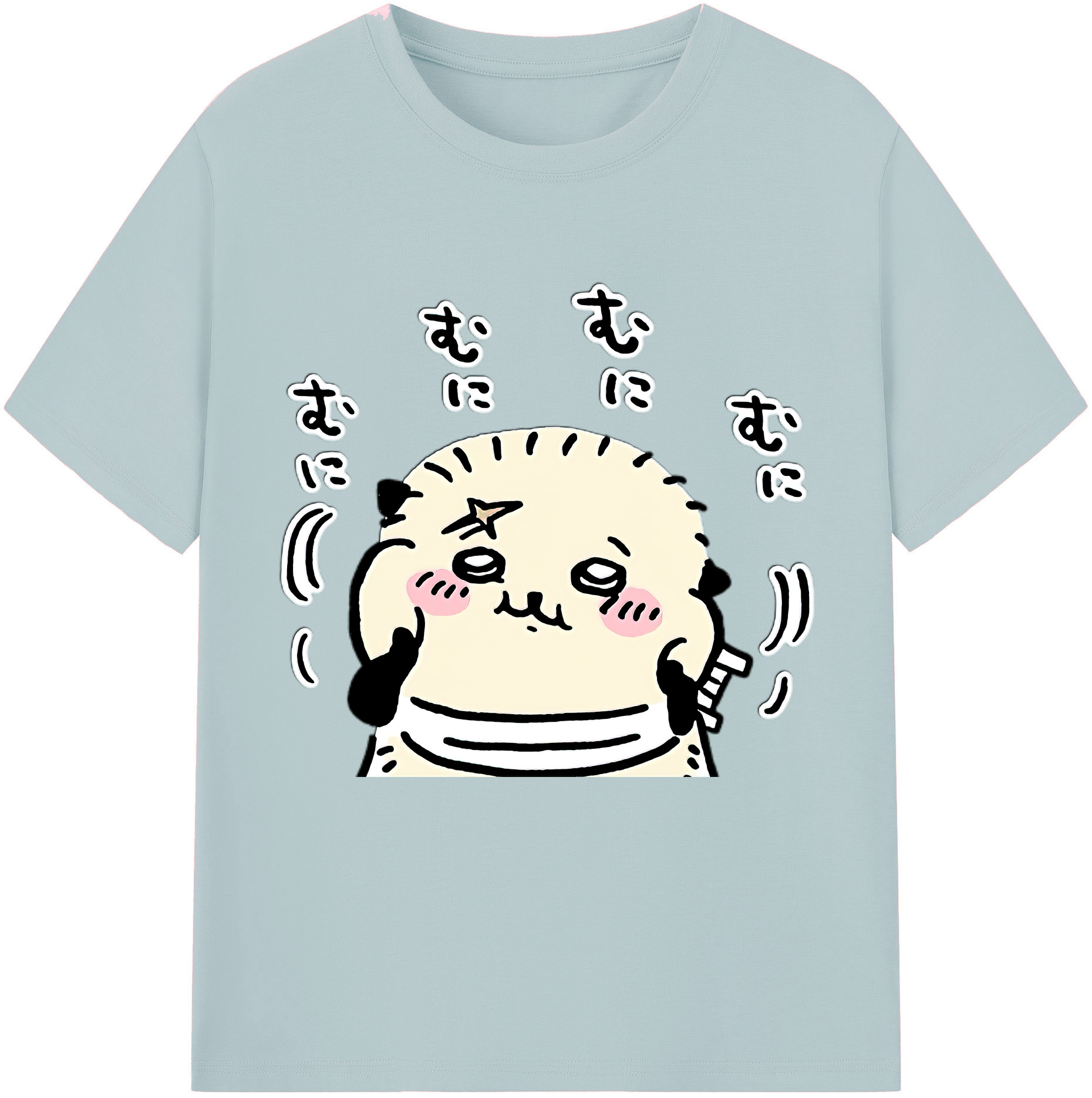 （画像用） ちいかわ ラッコ Chii-kawa Sea otter 綿100％半袖Tシャツ（フロントプリント）